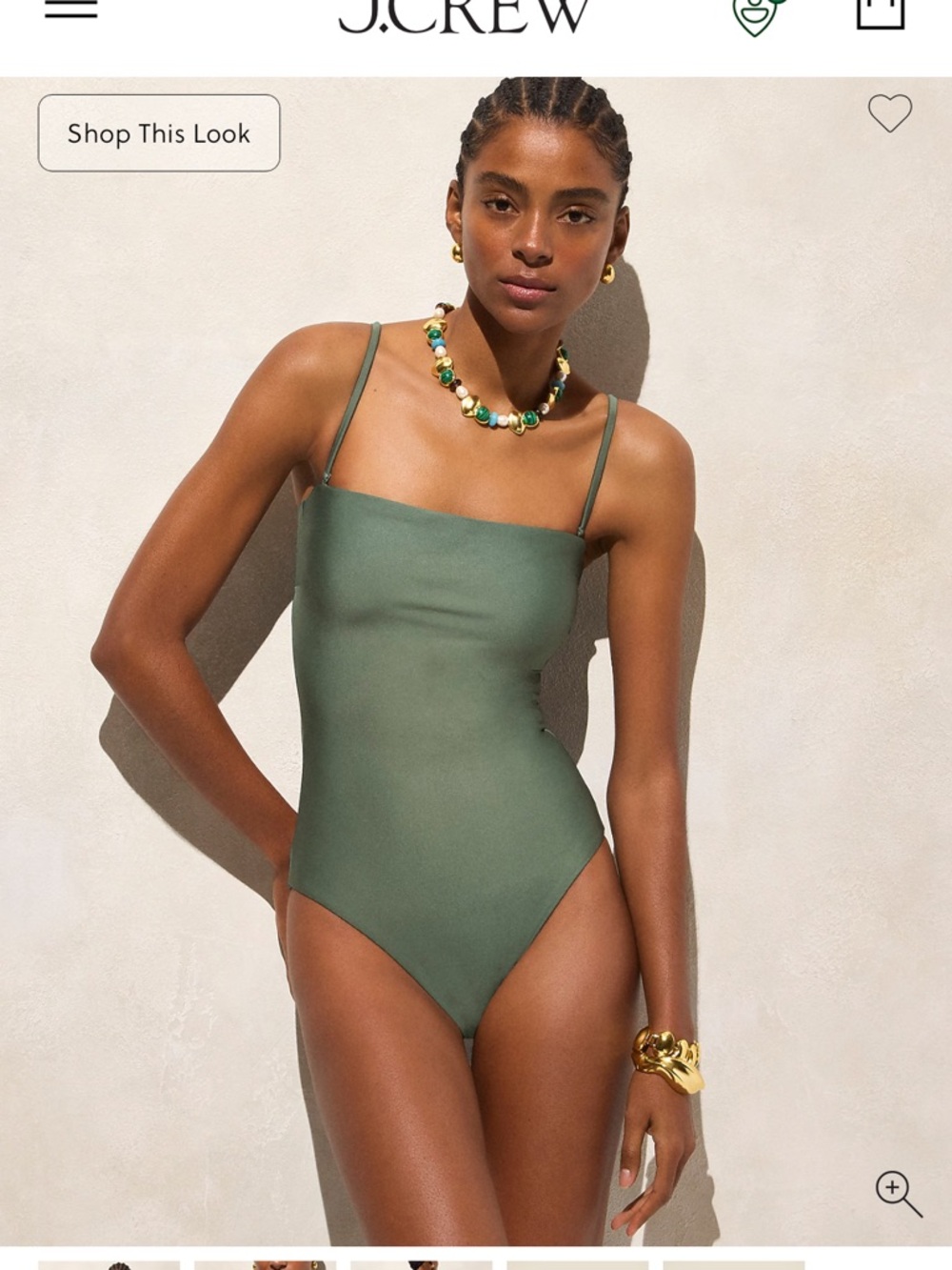 J crew Gemma bandeau one-piece